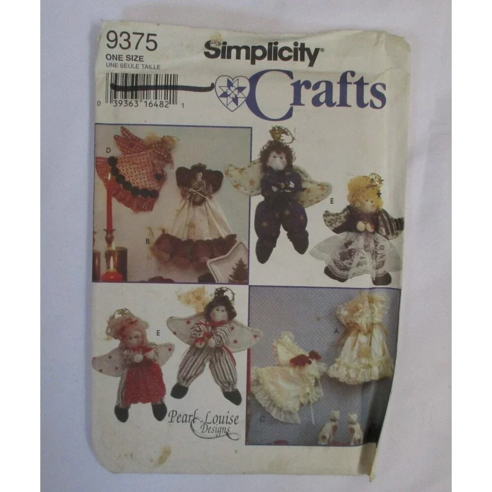 Simplicity 9375 Angel Decorations Sewing Pattern Uncut